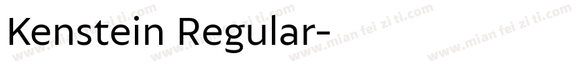 Kenstein Regular字体转换